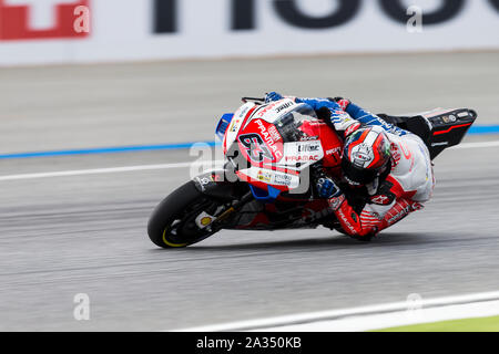 Chang International Circuit, Buriram, Thailand. 5. Okt, 2019. MotoGP Thailand, qualifizierender Tag Tag; die Zahl 63 Pramac Racing rider Francesco Bagnaia während der qualifizierenden Credit: Aktion plus Sport/Alamy leben Nachrichten Stockfoto