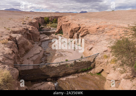 Stadt Toconao, einer kleinen Stadt in der Wüste, Región de Antofagasta, San Pedro de Atacama, Atacama, Chile, Lateinamerika Stockfoto