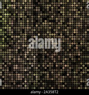 abstraktes Vektor farbige Runde Punkte Hintergrund - braun Stock Vektor