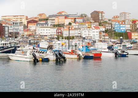 Finisterre Fischerdorf, Galizien, Spanien, Europa Stockfoto