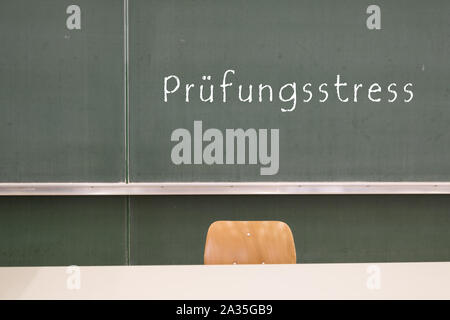 Prüfung Stress in Deutschland Stockfoto