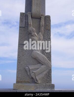 MONUMENTO A LOS CAIDOS POR LA PATRIA de Cabo Mayor - las mejores. Lage: an der Außenseite. Santander. Kantabrien. Spanien. Stockfoto