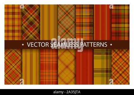 Tartan Muster nahtlose plaid Vektor. Geometrische Hintergrund Stoff Textur. Moderne Check mode Vorlage für Textildruck, Geschenkpapier, Geschenk, c Stock Vektor