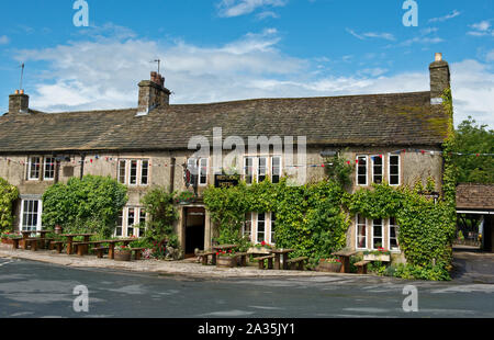 Red Lion Hotel und Pub. Wharfedale, North Yorkshire. England Stockfoto