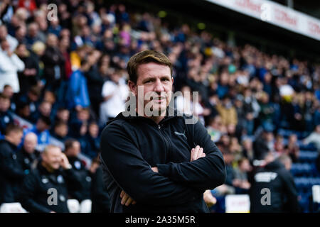 Preston, Großbritannien. 05. Okt 2019. Barnsley manager Daniel Stendel, bevor der Himmel Wette Championship Match zwischen Preston North End und Barnsley im Deepdale, Preston am Samstag, den 5. Oktober 2019. (Credit: Andy Whitehead | MI Nachrichten) das Fotografieren dürfen nur für Zeitung und/oder Zeitschrift redaktionelle Zwecke verwendet werden, eine Lizenz für die gewerbliche Nutzung Kreditkarte erforderlich: MI Nachrichten & Sport/Alamy leben Nachrichten Stockfoto