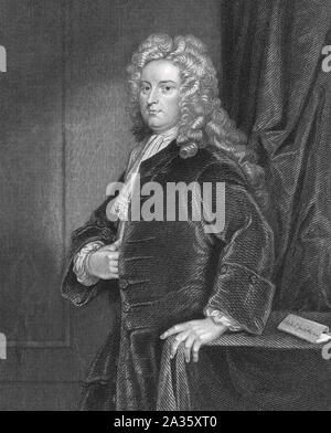 JOSEPH ADDISON (1672-1719), englischer Essayist, Dichter und Politiker Stockfoto