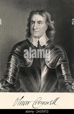 OLIVER CROMWELL (1599-1658) Englisch militärischen und politischen Führer Stockfoto