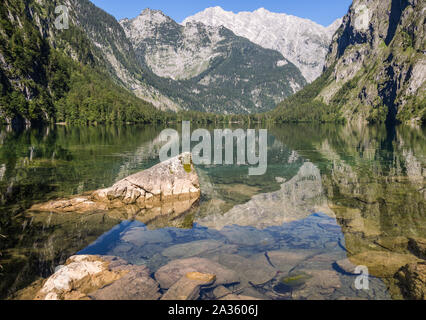 Obersee im Berchtesgadener Land Stockfoto