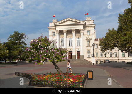 Sewastopol, Krim, Russland - Juli 24, 2019: Sewastopol Palast der Kinder und Jugendlichen Kreativität, Krim Stockfoto