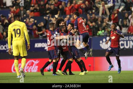 Liga Santander. Jornada 8 Estadio El Sadar. C.A. Osasuna-Villarreal CF Credit: CORDON PRESSE/Alamy leben Nachrichten Stockfoto