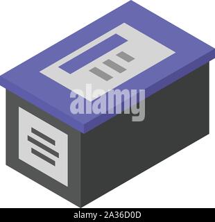 Tinte Drucker Symbol, isometrische Stil Stock Vektor