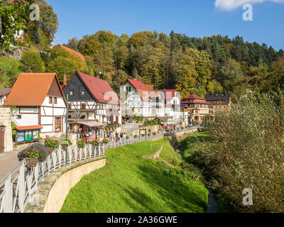 Spa Kurort Rathen Deutsch Stockfoto