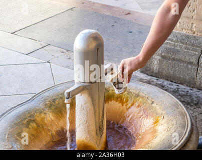 Heilquelle in Karlsbad Stockfoto