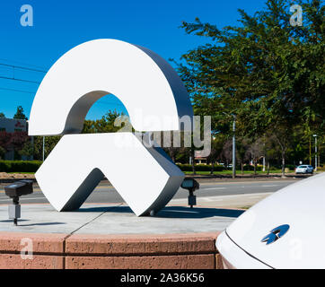 NIO nordamerikanischen Hauptsitz und Global Software Development Center in Silicon Valley. Nio ist Chinesische elektrische autonome Fahrzeuge Hersteller Stockfoto