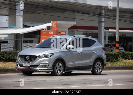 Chiangmai, Thailand - 24. September 2019: Private Suv Auto MG ZS. Produkt von britischen Automotive. Auf der straße Nr. 1001, 8 km von Chiang Mai City. Stockfoto