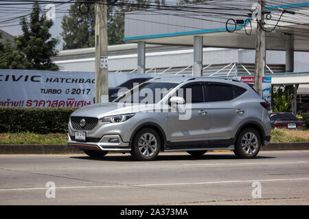 Chiangmai, Thailand - 24. September 2019: Private Suv Auto MG ZS. Produkt von britischen Automotive. Auf der straße Nr. 1001, 8 km von Chiang Mai City. Stockfoto