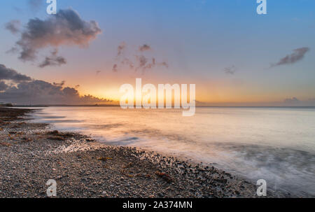 Penzance, Cornwall, UK. 6. Oktober 2019. UK Wetter. Sonnenaufgang von Penzance. Kredit Simon Maycock/Alamy Leben Nachrichten. Stockfoto