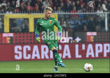 Ionut Radu, Genua, während Genua gegen Mailand, Genua, Italien, 05 Okt 2019, Fußball Italienische Fußball Serie A Männer Meisterschaft Stockfoto