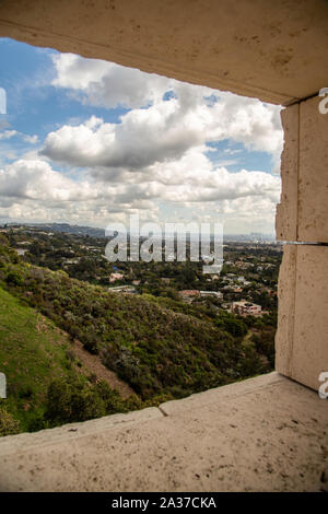 Garten bei Getty Institute, Kalifornien Stockfoto