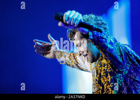 Murcia, Spanien. Oktober 2019. Der spanische Sänger David Bisbal hat während seines Auftritts beim Konzert Tour2019 mitgemacht. © ABEL F. ROS/ALAMY Stockfoto