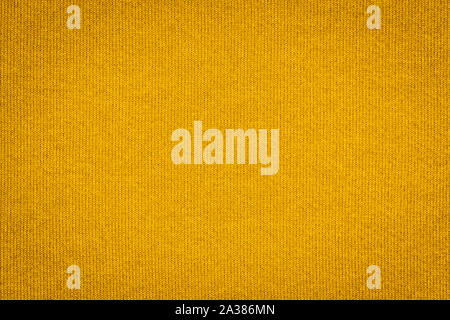 Textur von echten gelben Pullover, Textil- Hintergrund. Zusammenfassung Hintergrund Stockfoto