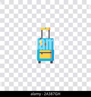 Beutel Symbol, Zeichen und Symbol. bag Farbe Symbol für Web site Design und mobile App Entwicklung. Einfaches Element von travel Collection auf Schwarz backgr isoliert Stock Vektor