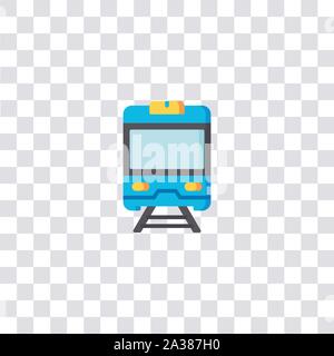 Zug Symbol, Zeichen und Symbol. zug Farbe Symbol für Web site Design und mobile App Entwicklung. Einfaches Element von travel Collection auf Schwarz ba isoliert Stock Vektor