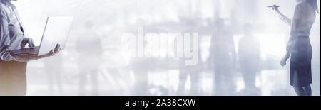 Double Exposure Business abstraktes Bild Stockfoto