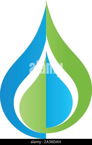 Tropfen, Wasser, logo Stock Vektor