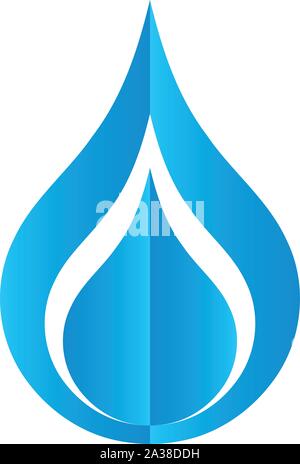 Tropfen, Wasser, logo Stock Vektor