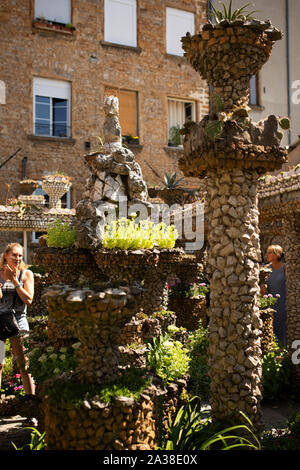 Jules Senis des Jardin Rosa Mir in La Croix-Rousse Viertel der Vierten arrondissement Lyon, Frankreich. Stockfoto