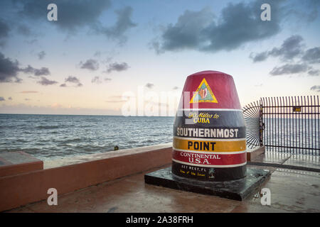 Boje Southernmost Point, Key West, Florida, United States Stockfoto