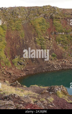 Kerio vulkanischen Kratersee in Island Stockfoto