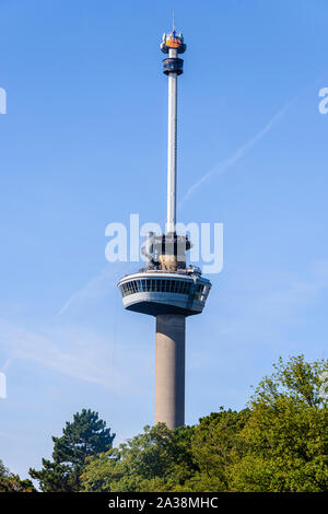 Die kultige Aussichtsturm Euromast, Rotterdam, Niederlande. Stockfoto