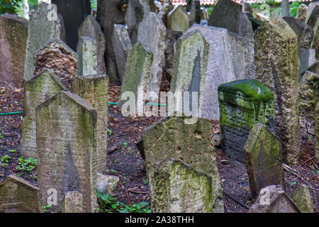 Alter jüdischer Friedhof, Prag Stockfoto