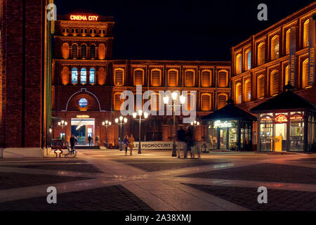 Lodz, Polen - 01.Oktober, 2019: Manufaktura, einem Arts Center, Shopping Mall, und Freizeitkomplex sowie bedeutende touristische Kapital der Stadt Stockfoto