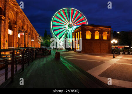 Lodz, Polen - 01.Oktober, 2019: Manufaktura, einem Arts Center, Shopping Mall, und Freizeitkomplex sowie bedeutende touristische Kapital der Stadt Stockfoto