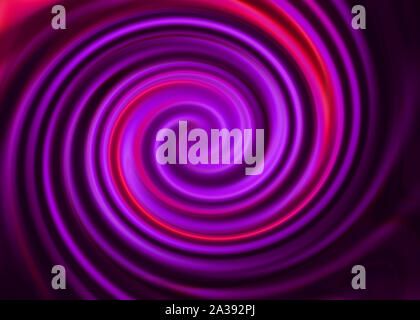 Neon purple Magenta swirl Kreis Wirkung Hintergrund Stockfoto