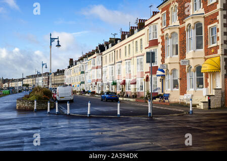 Eine Reihe von Seaside Gästehäuser in Dorchester, Dorset, Großbritannien Stockfoto