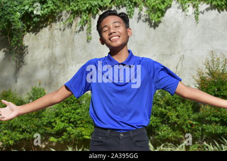 Eine unentschlossen Asiatische Person Stockfoto