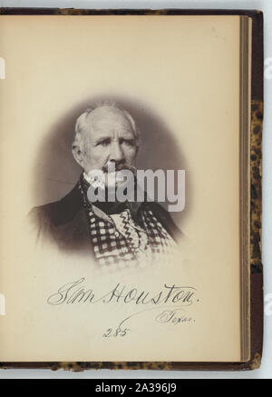 Sam Houston, Senator aus Texas, 35. Kongress, Brustbild Stockfoto