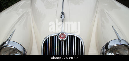 Ein Jaguar XK 150 Unter club Autos an der Concours von Eleganz 2019, Hampton Court Palace, Richmond upon Thames Stockfoto