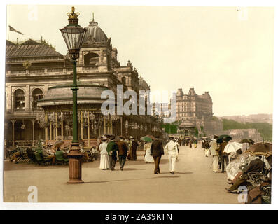 Scarborough, das Spa, Yorkshire, England; Titel von den Detroit Publishing Co., Katalog J - Ausland abschnitt, Detroit, Mich.: Detroit Publishing Company, 1905.; Teil: Ansichten von England im Photochrom print Collection.; Drucken. 10363.; Stockfoto