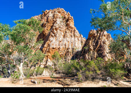 Jessie Lücke im Osten MacDonnell Ranges, östlich von Alice Springs im Zentrum von Australien. Stockfoto