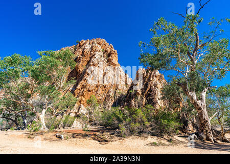 Jessie Lücke im Osten MacDonnell Ranges, östlich von Alice Springs im Zentrum von Australien. Stockfoto