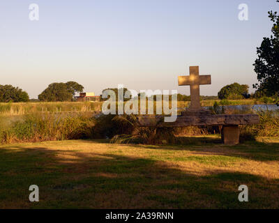 Szene aus dem 1.600-acre Crawford Ranch, die der ehemalige Präsident George W. Bush und ehemalige First Lady Laura Bush in der Nähe von Crawford in McLennon County, Texas besessen Stockfoto