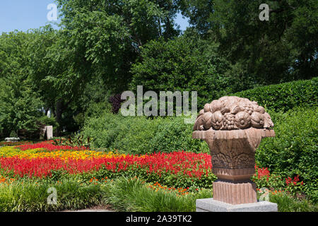 Szene aus dem 66 Hektar grossen Dallas Arboretum und Botanischer Garten in Dallas, Texas Stockfoto