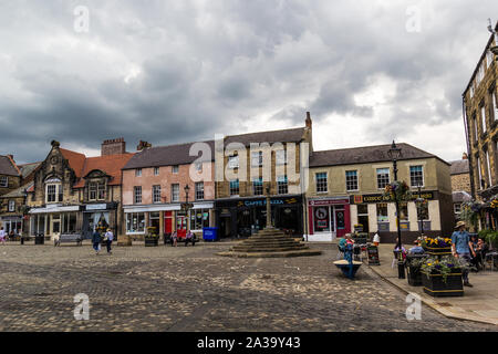 16, 07, 2019, Alnwick, Northumberland, England, Großbritannien, den Alten Markt Stockfoto