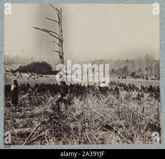 Szene der erfolglosen Anklage gegen Confederate entrenchments an der Kreuzung der Alten und Neuen Court House Straßen Stockfoto