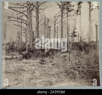 Szene der erfolglosen Anklage gegen Confederate entrenchments an der Kreuzung der Alten und Neuen Court House Straßen Stockfoto
